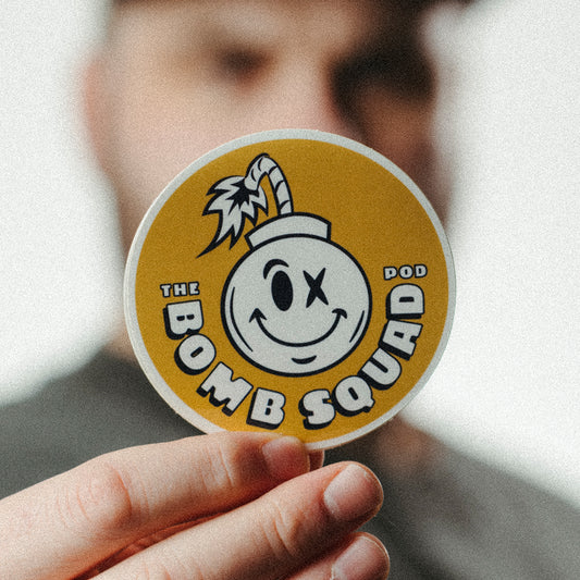 BSP Bomb Mascot Logo - Yellow Sticker