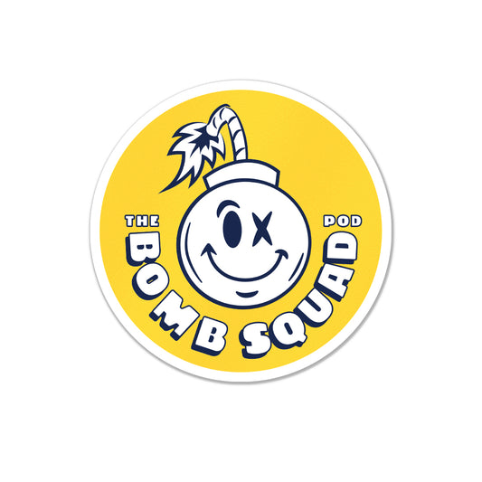 BSP Bomb Mascot Logo - Yellow Sticker