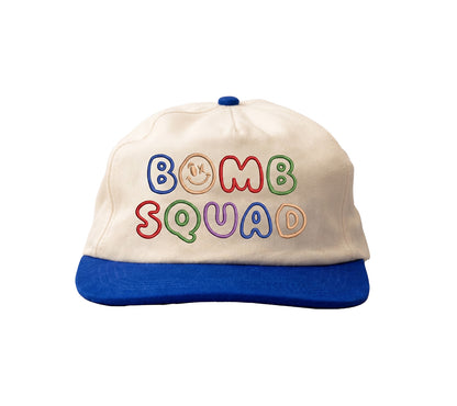 BSP Kids Two-Tone 5 Panel Cap - Cream/Blue