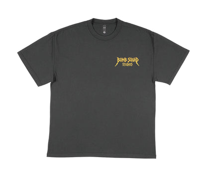 BSP Metal - Heavy Faded Black Tee