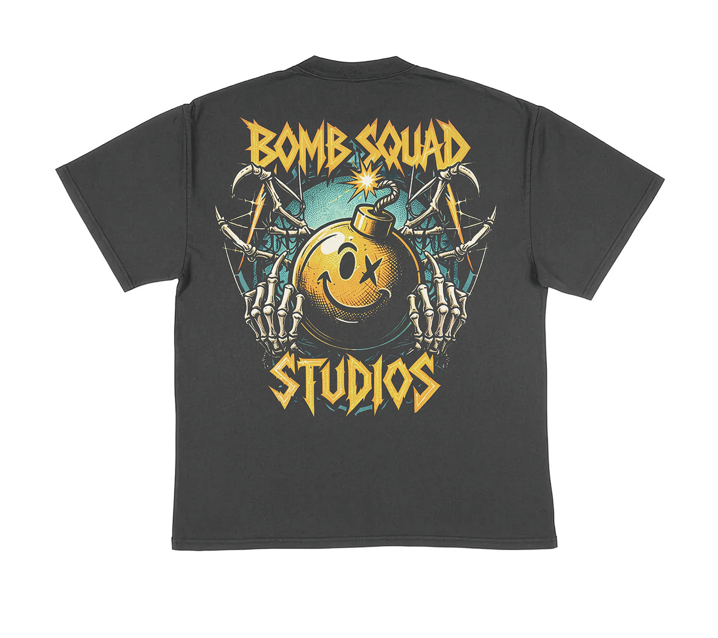 BSP Metal - Heavy Faded Black Tee