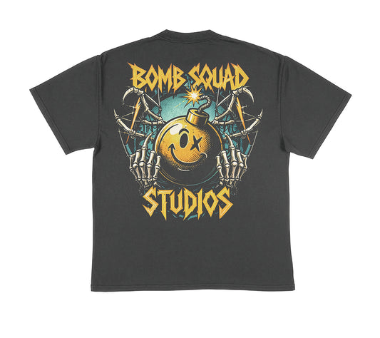 BSP Metal - Heavy Faded Black Tee