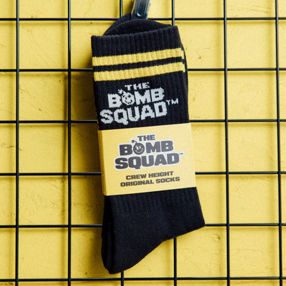 BSP Premium Crew Socks - Black & Yellow