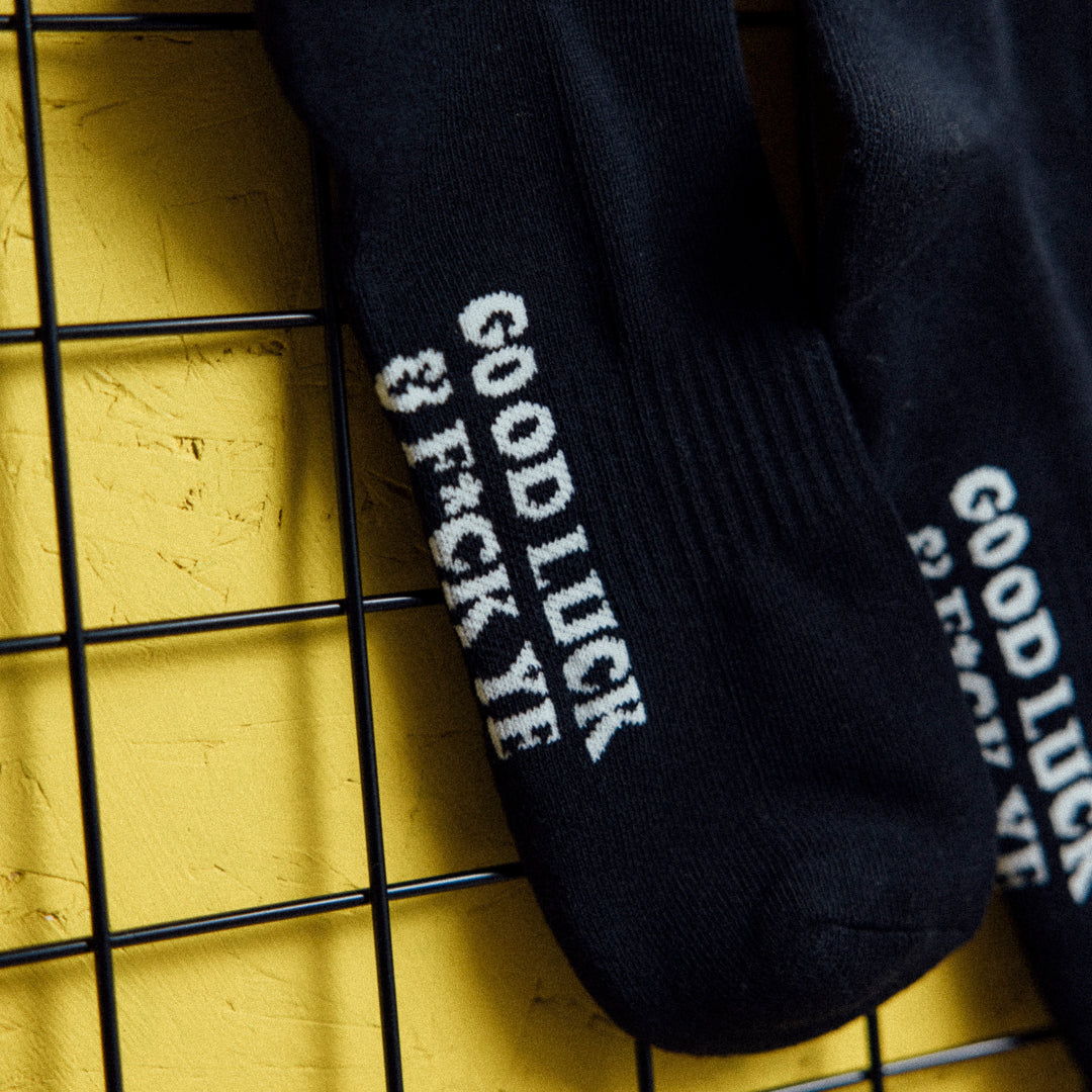 BSP Premium Crew Socks - Black & Yellow