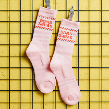 BSP Women’s Crew Socks - Rose Red
