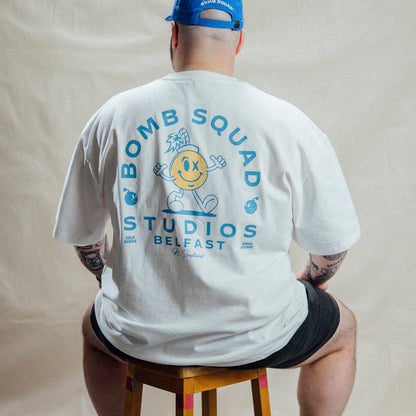 The BSP Worker - Heavy Faded White Tee