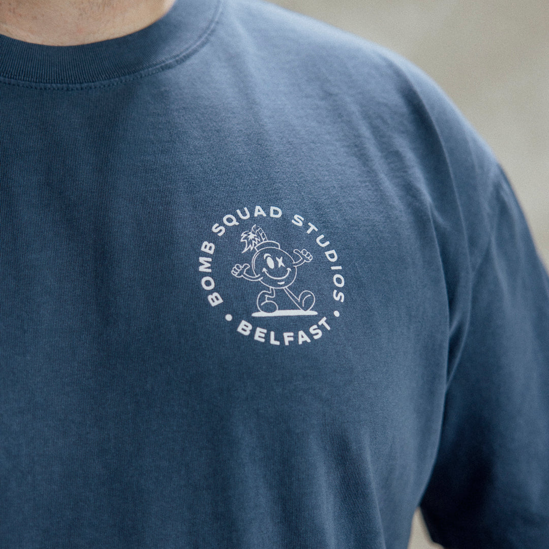 The BSP Worker - Heavy Faded Indigo Tee