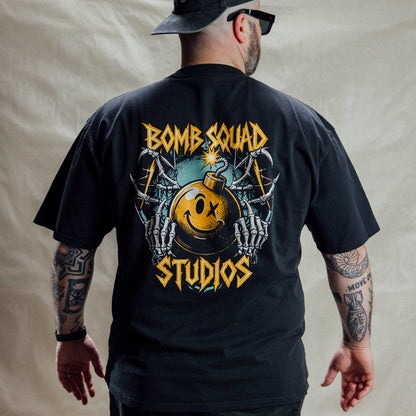 BSP Metal - Heavy Faded Black Tee