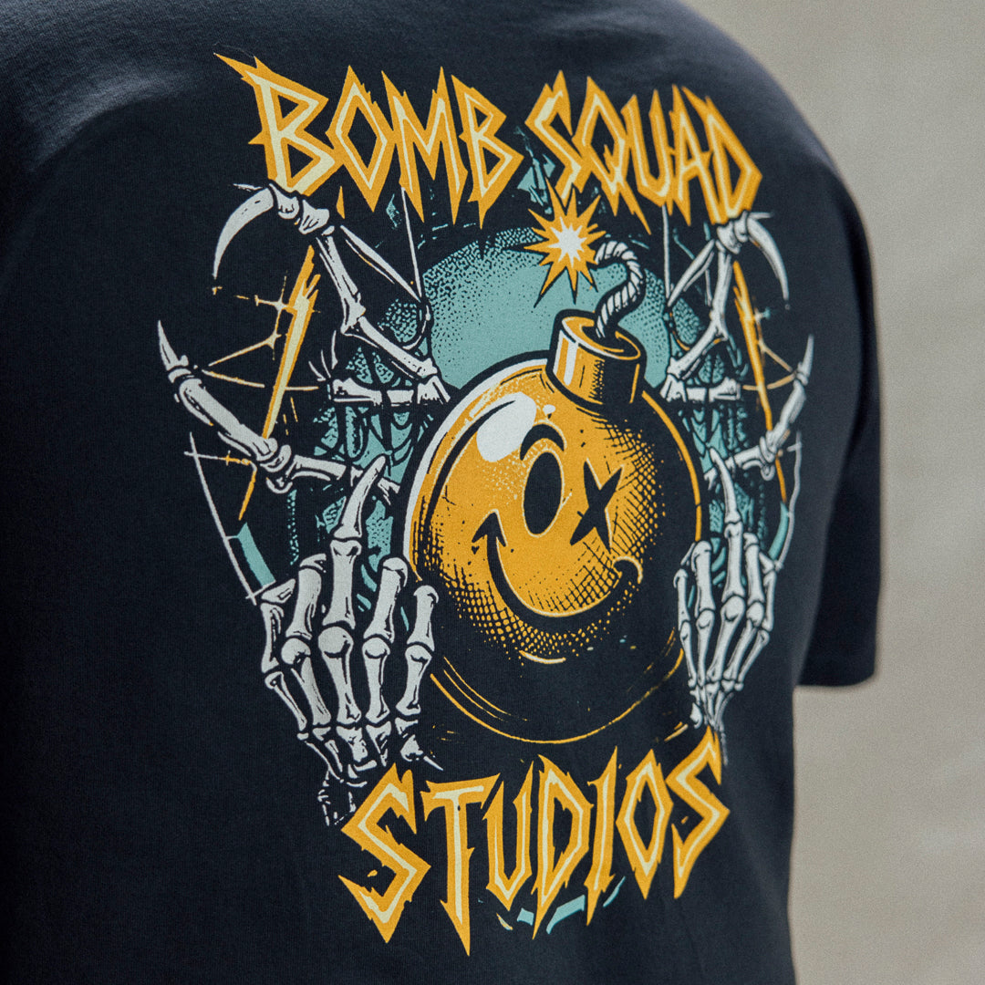BSP Metal - Heavy Faded Black Tee