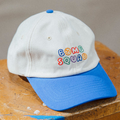 BSP Kids Two-Tone 5 Panel Cap - Cream/Blue