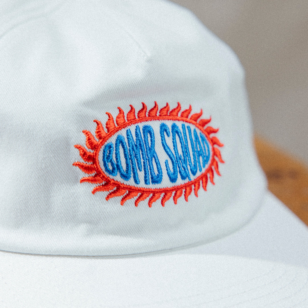 BSP Sunburst Americana 5 Panel Cap - White