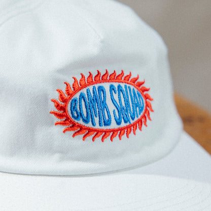 BSP Sunburst Americana 5 Panel Cap - White
