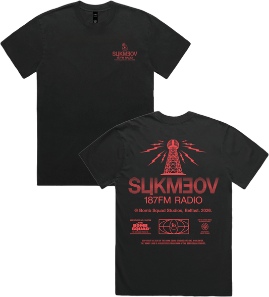 BSP Sukmeov 187FM - Heavy Faded Black Tee