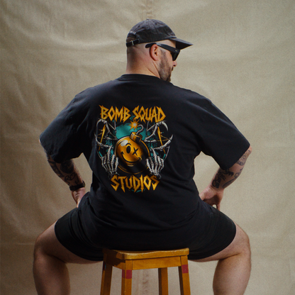 BSP Metal - Heavy Faded Black Tee